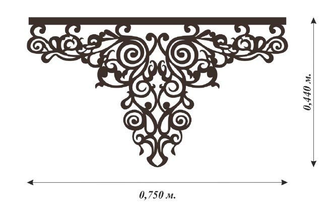 Ажур ламбрекен планка