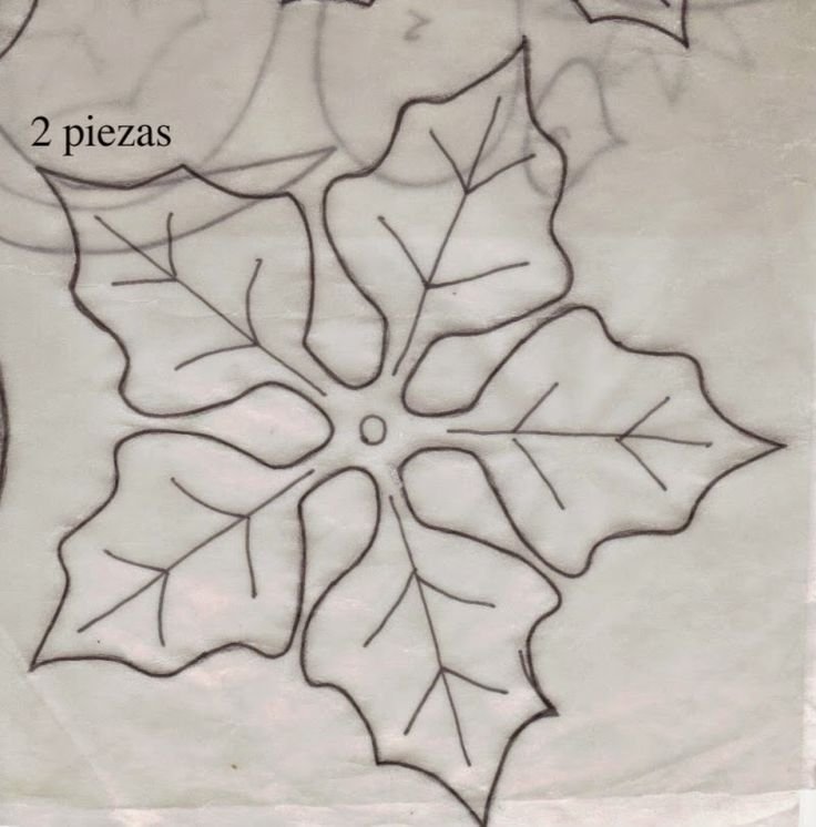 Лекала для пуансетии