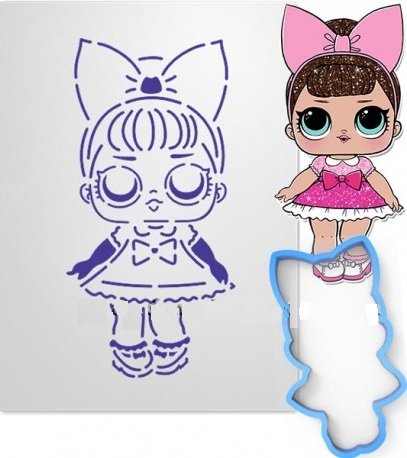 Трафарет ЛОЛ для пряников