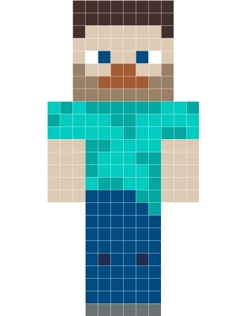 3d ручка майнкрафт Стив