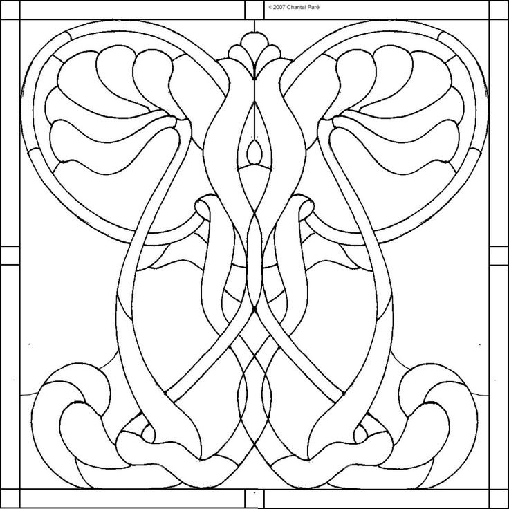 Витраж ар деко Гауди