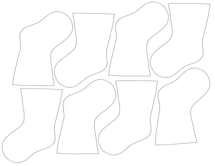 Сапожок трафарет