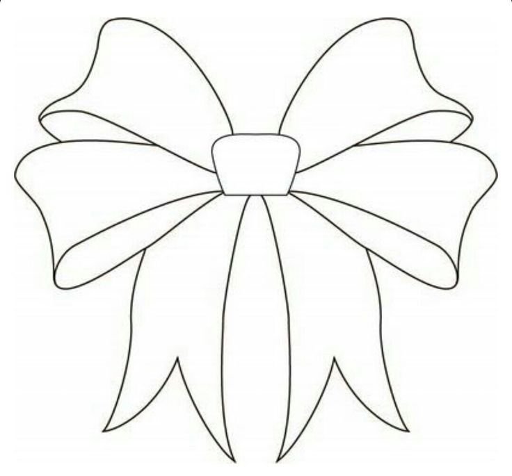 Бант трафарет для вырезания