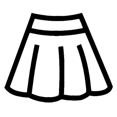 Юбка контур