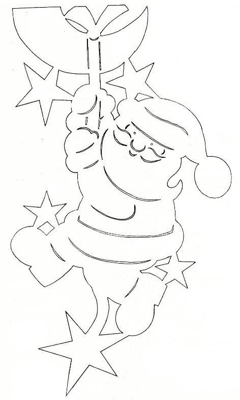 Новогодние вырезки на окна