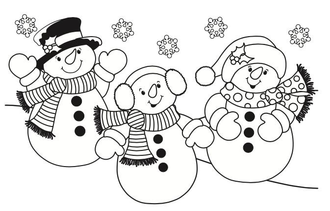 Снег раскраска