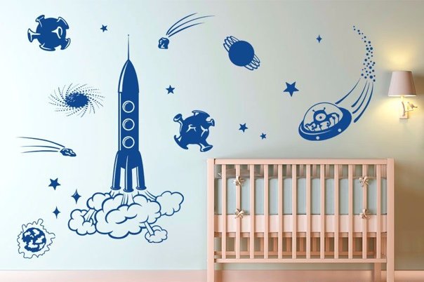 Трафареты в комнату мальчика