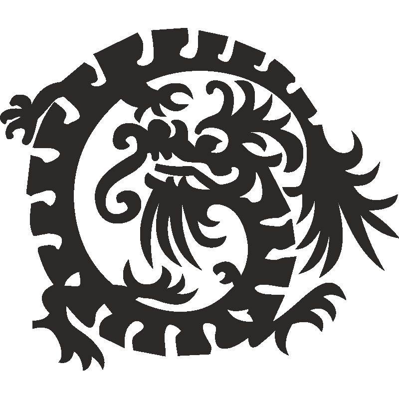 Термонаклейка китайский дракон