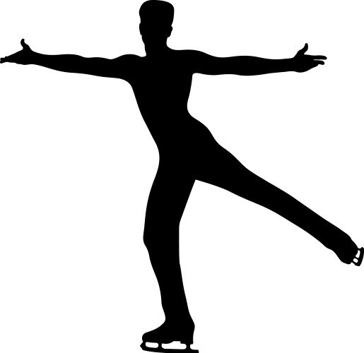 Фигурное катание силуэты фигуристов