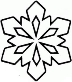 Снежинка раскраска