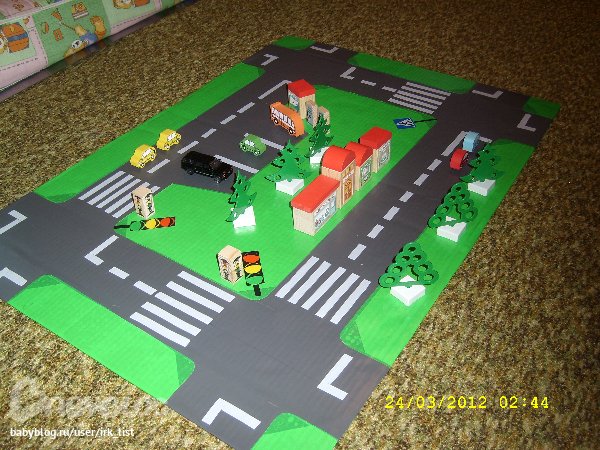 Макет дорога в детский сад