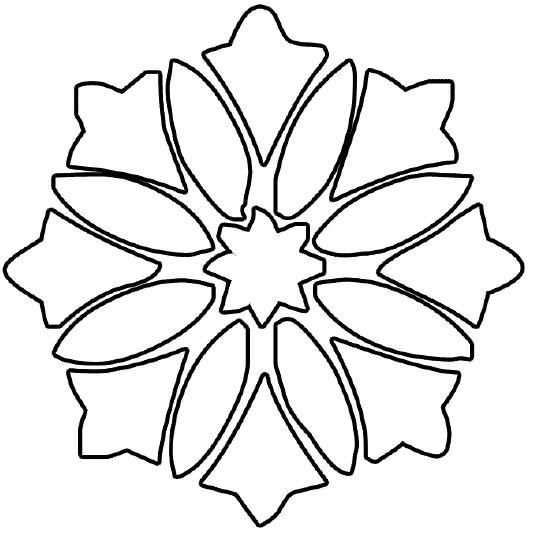 Орнамент трафарет для вырезания