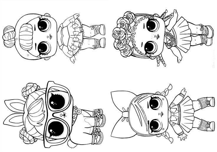 ЛОЛ картинки для раскрашивания