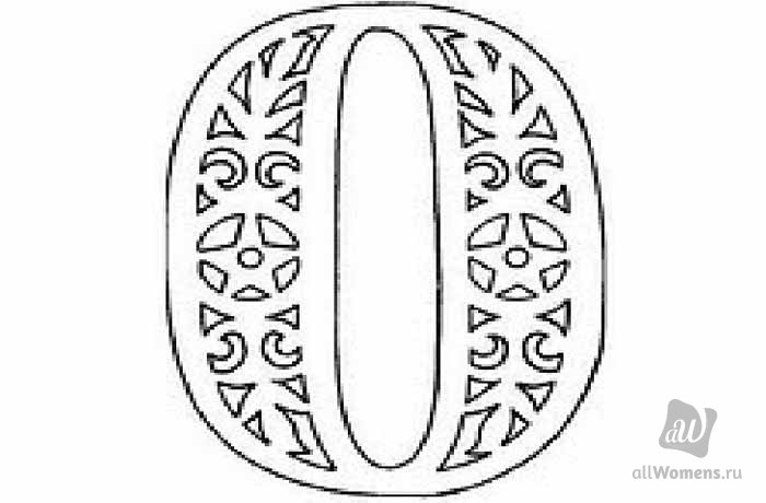 Трафареты на окна цифры