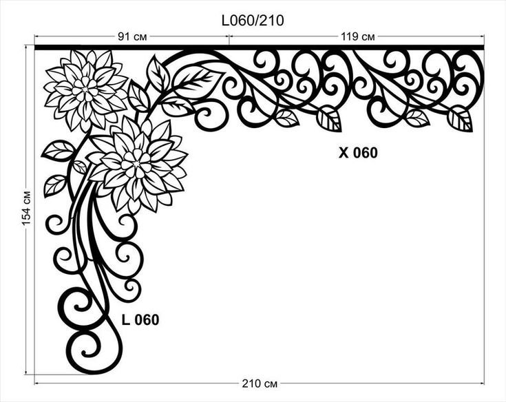 Лекала для ламбрекенов ажурных ламбрекенов