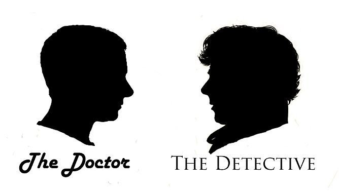 Силуэт Шерлока Холмса Бенедикт Камбербэтч