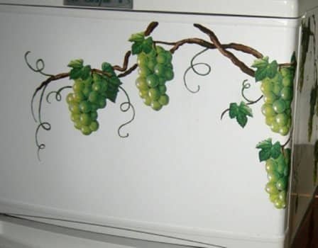 Роспись виноград
