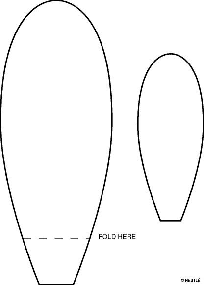 Лепесток трафарет