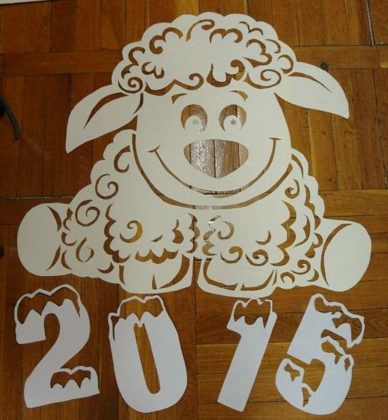 Вытынанки овечки