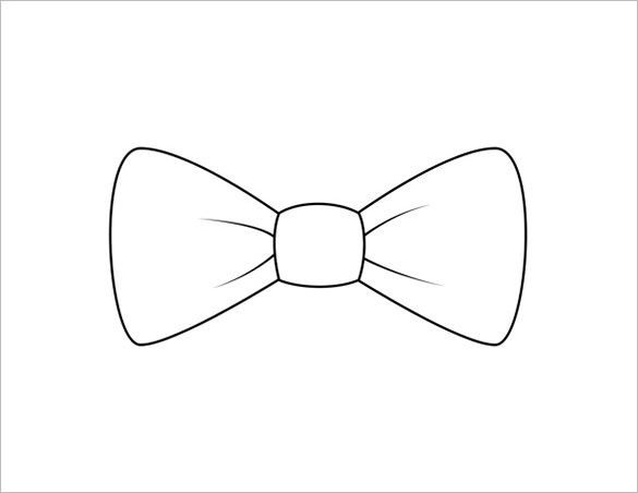 Бантик трафарет для вырезания