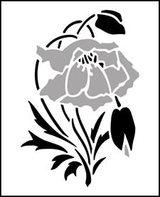 Однослойный трафарет