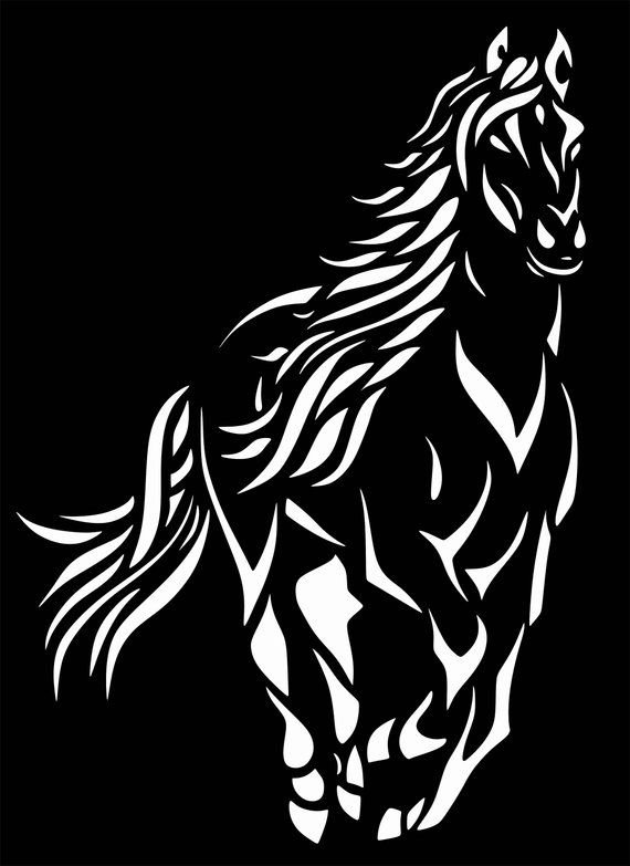 Лошадь для гравировки