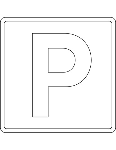 Дорожные знаки трафарет