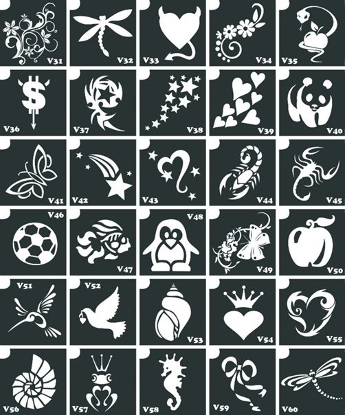 Трафарет для тату