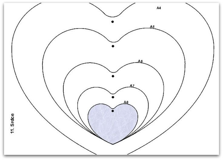 Трафарет сердечки