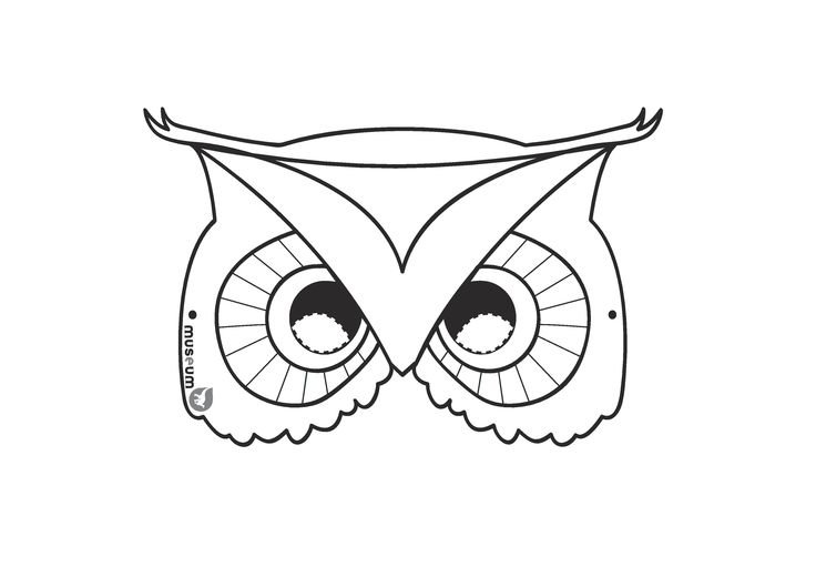 Маска трафарет для детей