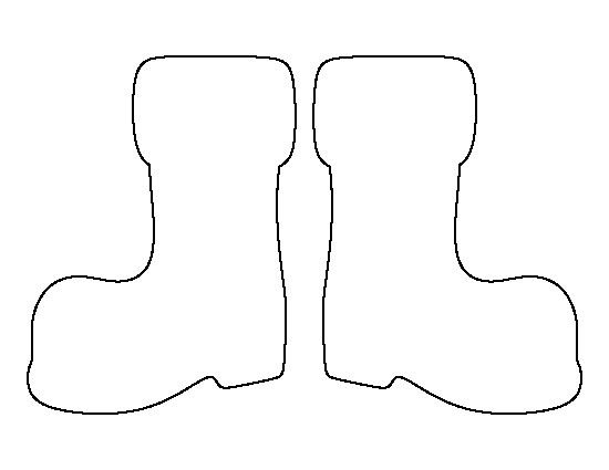 Сапог трафарет