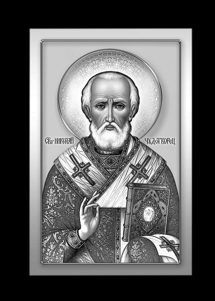 Икона Николая Чудотворца на памятник