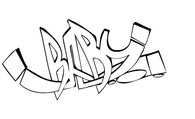 Картинки раскраски граффити