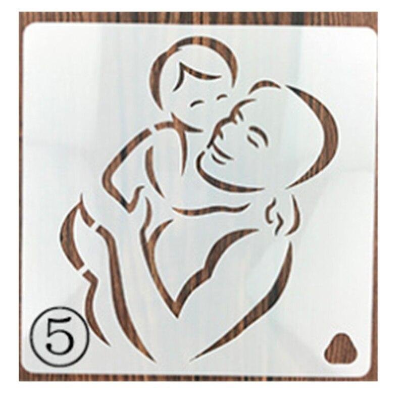 Трафарет семья для торта