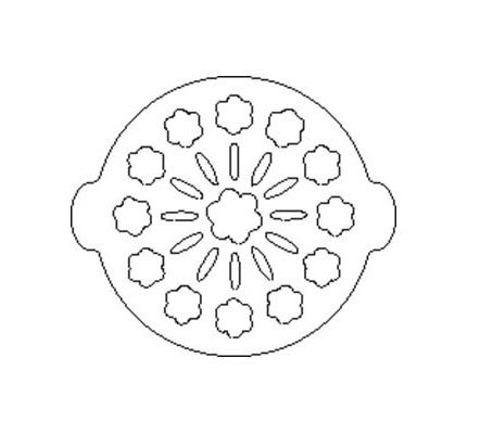 Трафареты для украшения выпечки