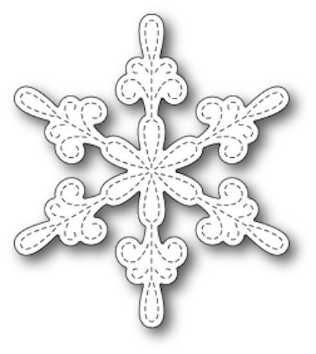 Снежинка трафарет для броши