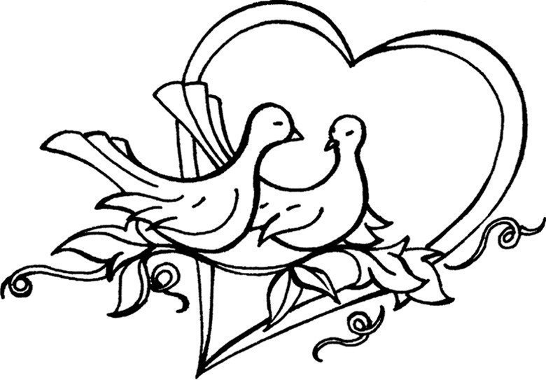 Свадебные раскраски