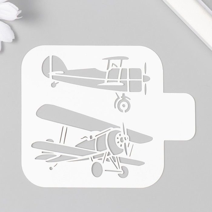 Трафарет самолета для торта