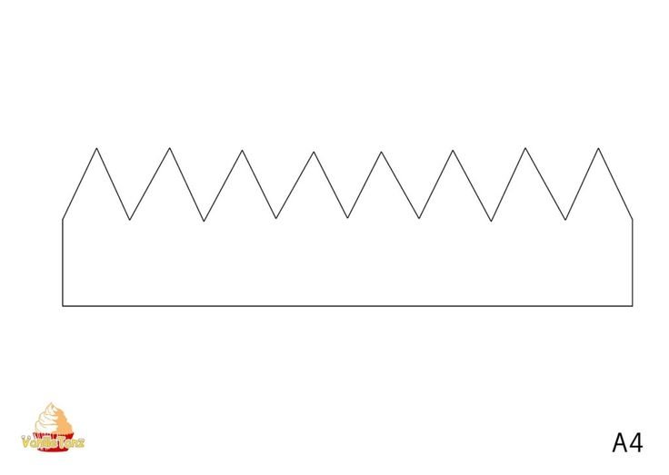 Корона трафарет