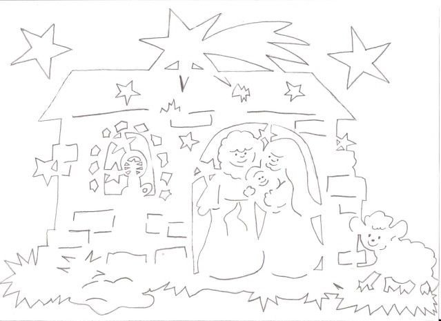 Рождественские вытынанки на окна