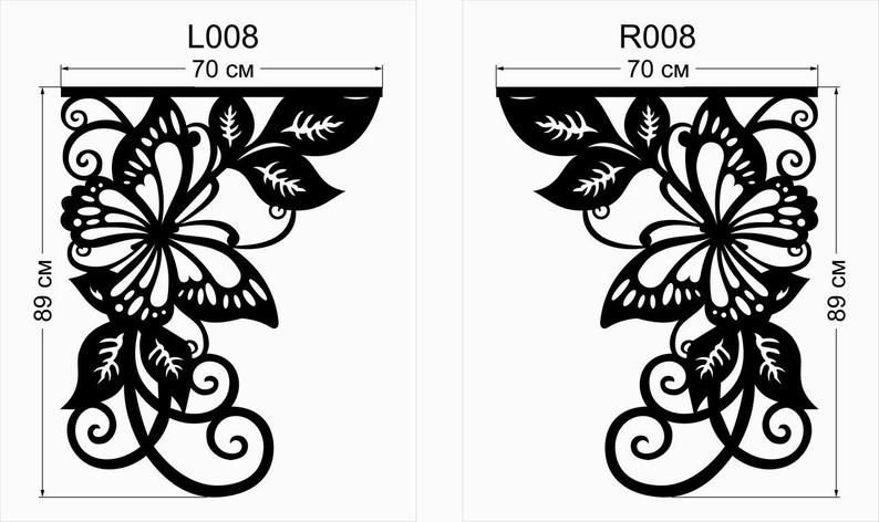 Ажурные ламбрекены трафареты