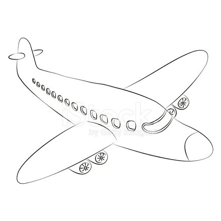 Шаблон самолетика