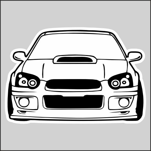 Subaru WRX STI раскраска