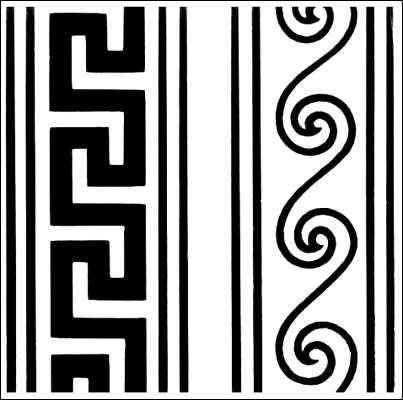 Орнамент древней Греции Меандр