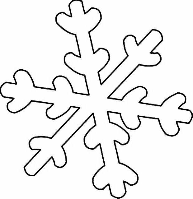 Трафарет «снежинки»