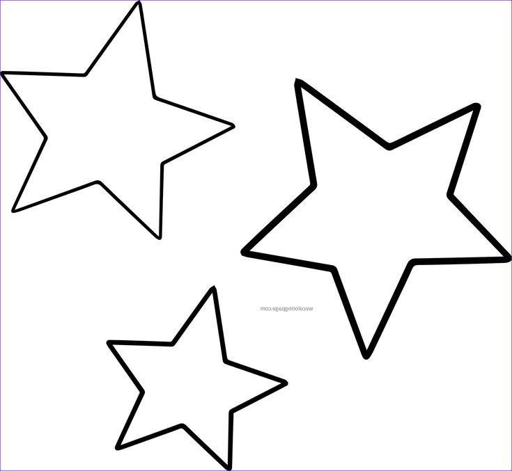 Звезда раскраска для детей