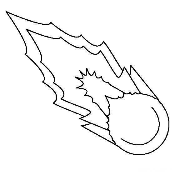 Комета раскраска для детей