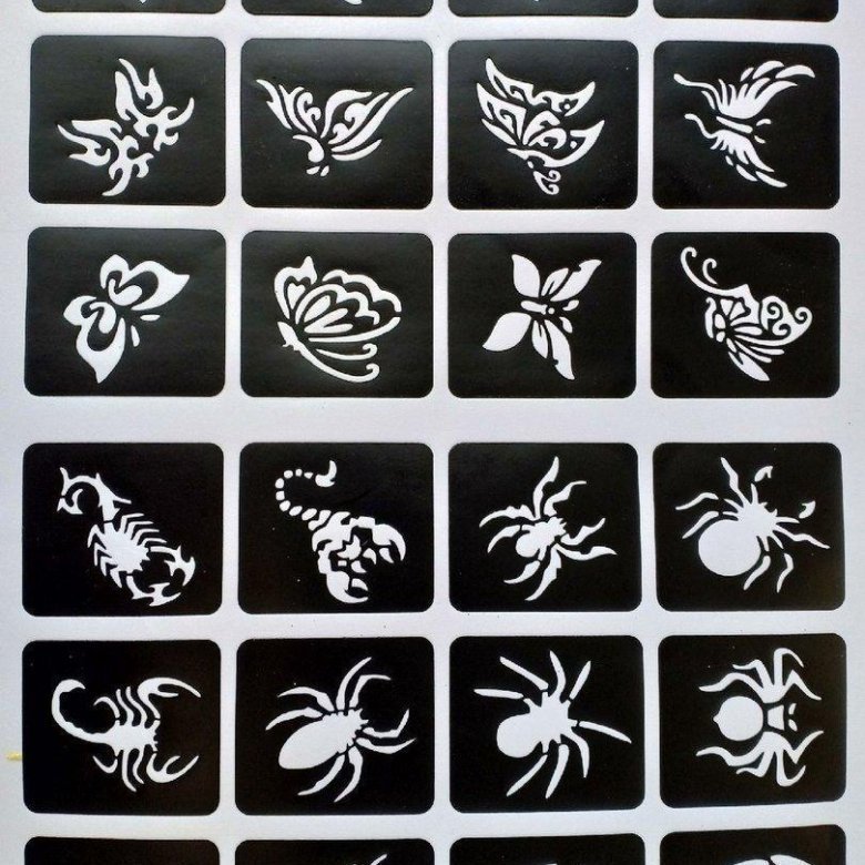 Тату для детей трафареты