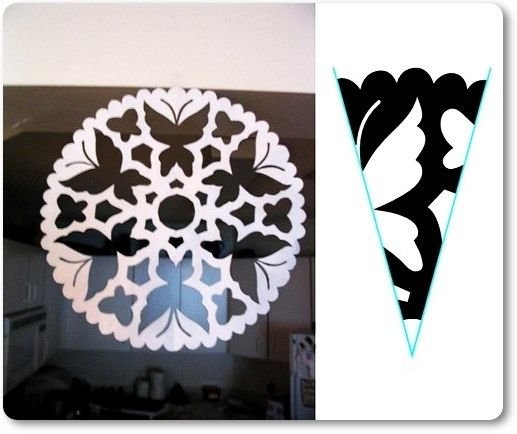 Снежинки из бумаги