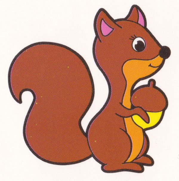 Трафарет Белочка для детей